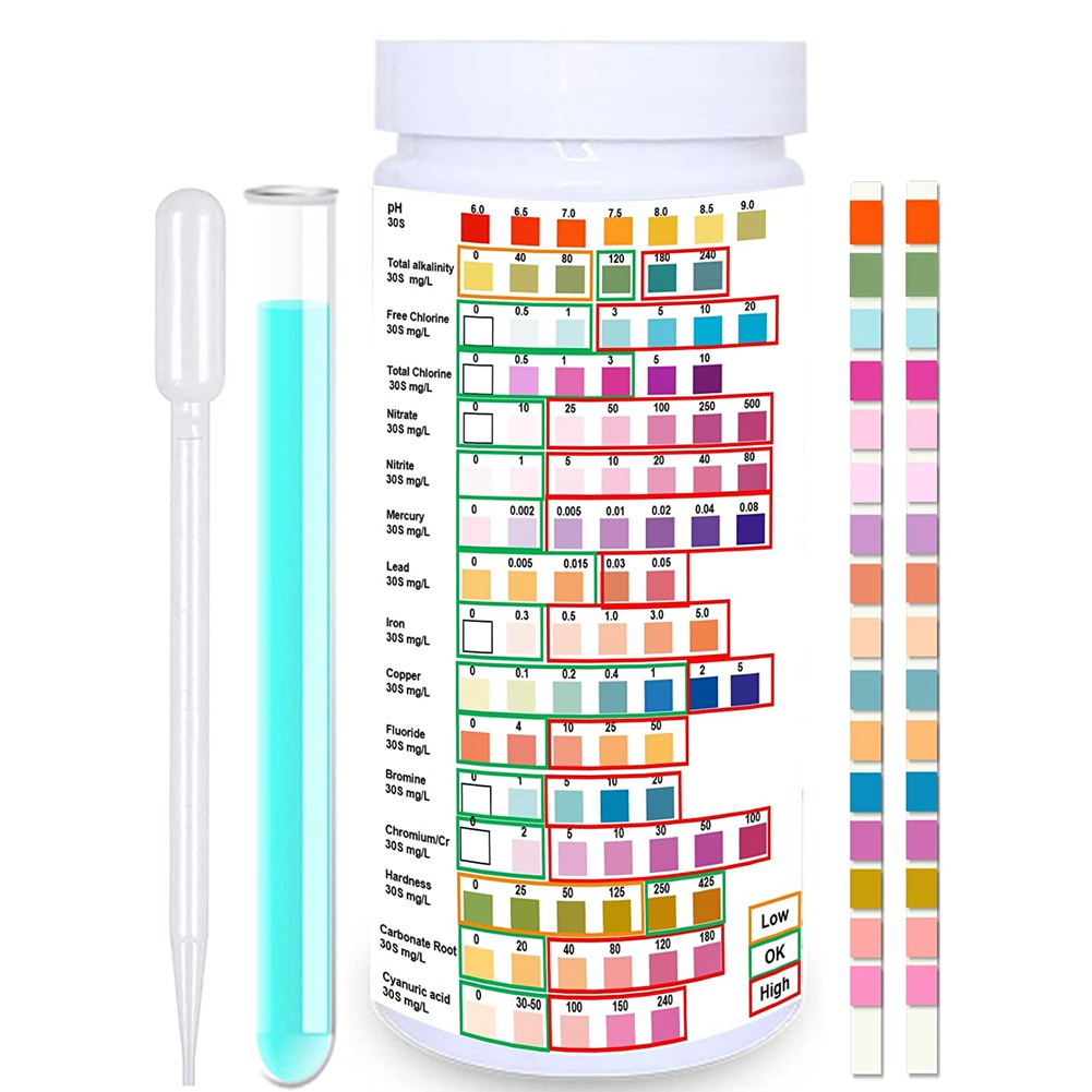 Water Testing Kit - Waterteststrips Voor Drinkwater-Epa-Niveau Thuisgebruik, Waterteststrips Met