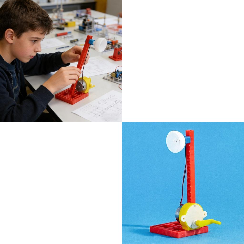 Science Project Physics - Educatieve handbediende mechanische generator voor experiment