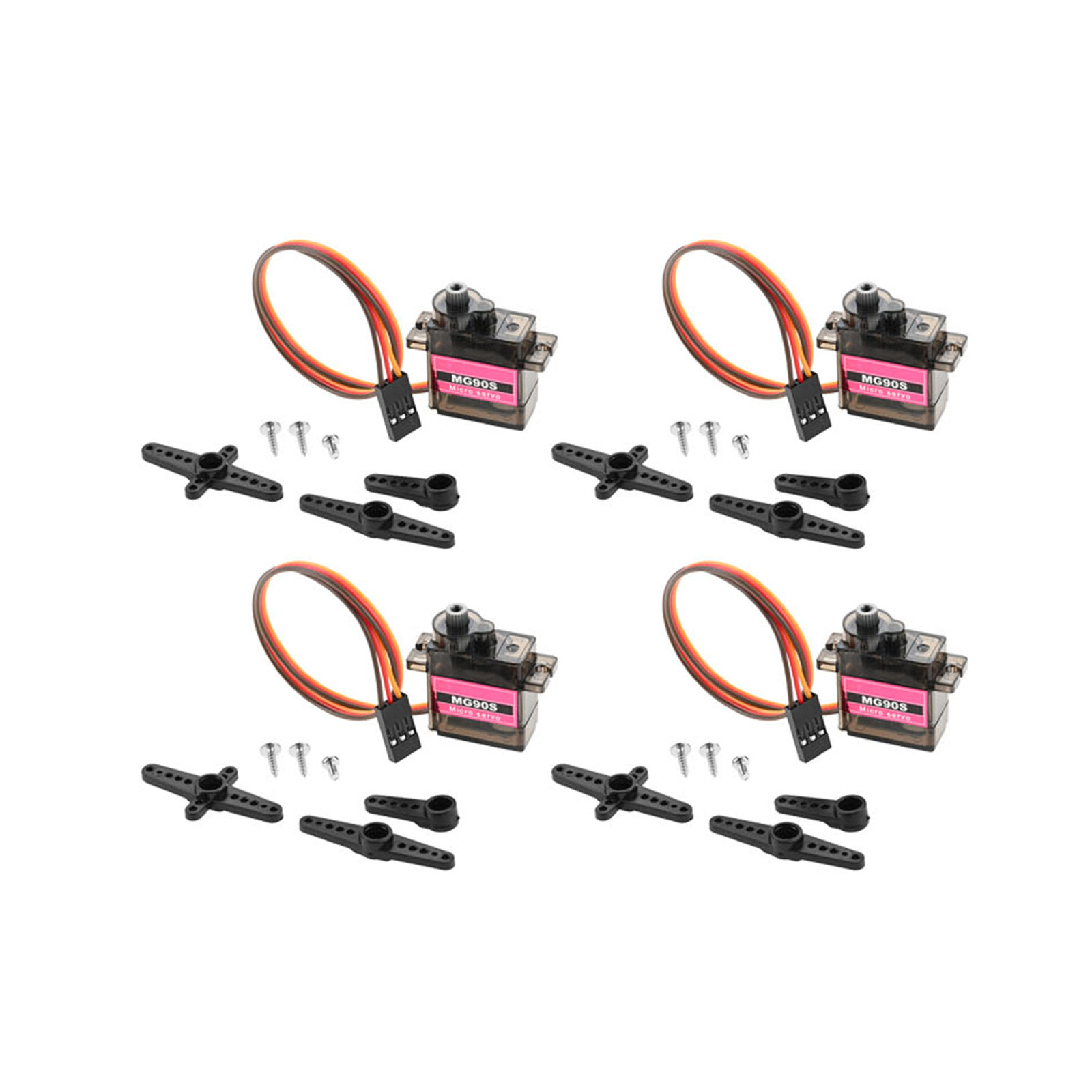 Robot Arm Motor - 4 stuks Micro Servo Metal Gear
