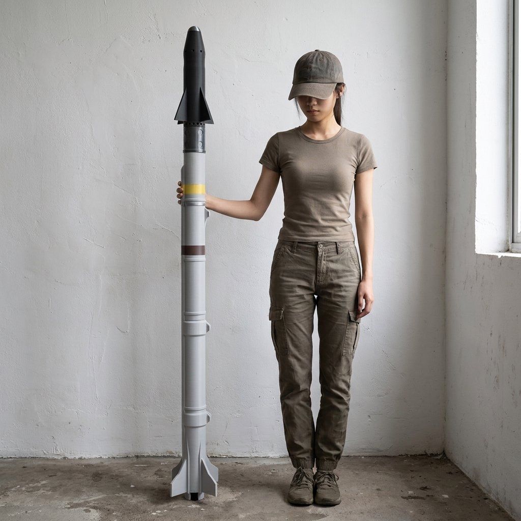 Science Exhibition Models - 3D-geprint groot formaat USAF AIM-9X Sidewinder