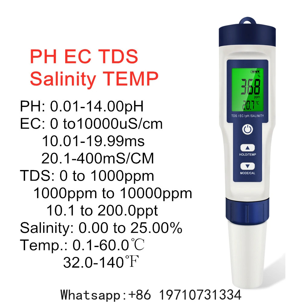 5-in-1 digitale PH-meter TDS E - Water Testing Kit recensie en prijs